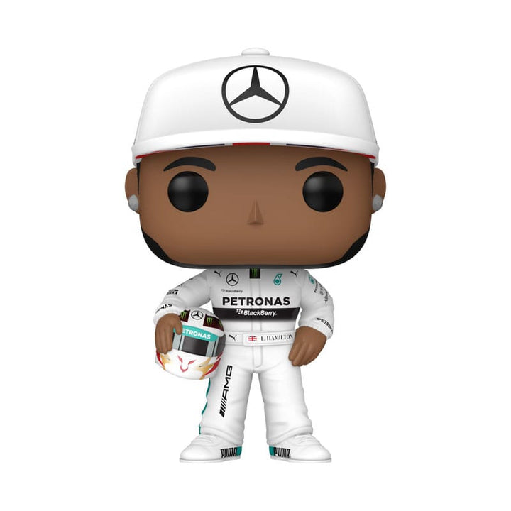 Lewis Hamilton White Racing Outfit Formula 1 Funko POP! Racing Vinyl Figure