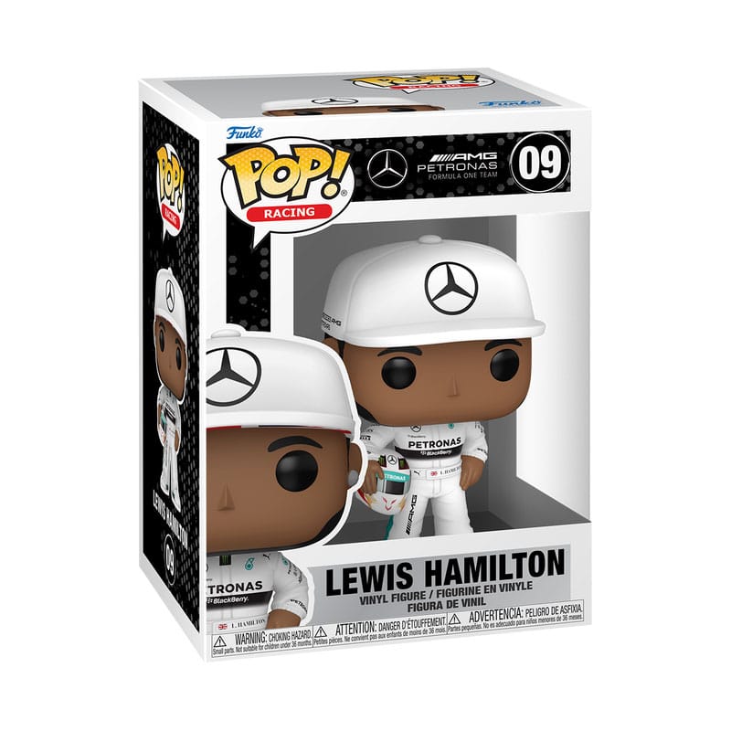 Lewis Hamilton White Racing Outfit Formula 1 Funko POP! Racing Vinyl Figure