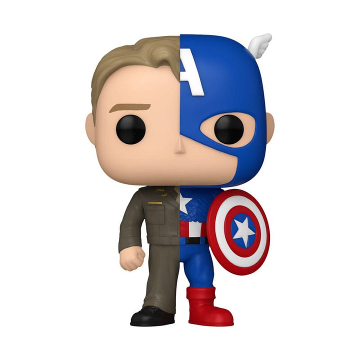 Steve Rogers Captain America Split Marvel Captain America Funko POP! Vinyl Figure