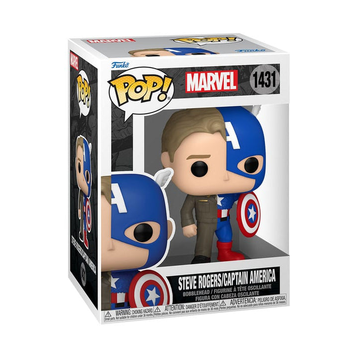 Steve Rogers Captain America Split Marvel Captain America Funko POP! Vinyl Figure