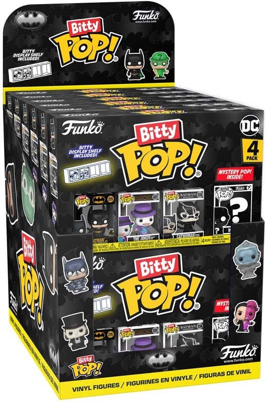 Funko Batman DC Comics 85th Anniversary Bitty POP Vinyl Figure 4 Pack Display 2.5 cm