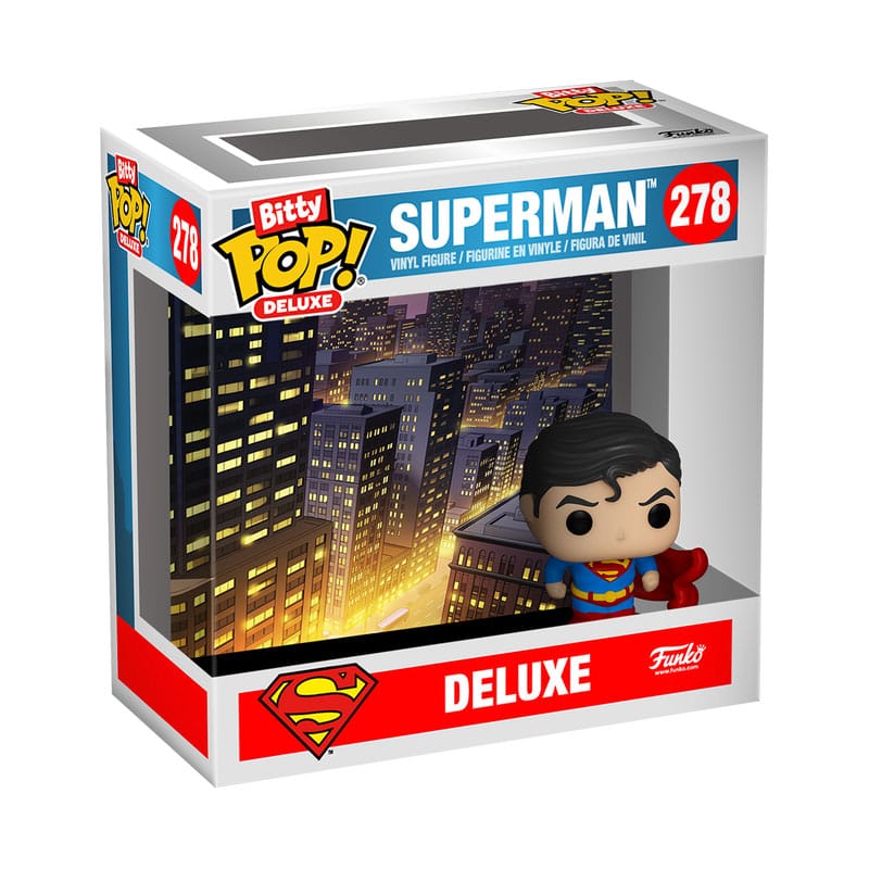 Funko Superman Superman Bitty POP! Deluxe Vinyl Figure Gargoyle Display 12 Pack 2,5 cm