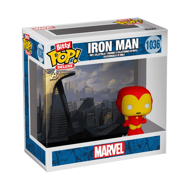 Iron Man Iron Man Avenger Tower Iron Man Bitty POP Deluxe Vinyl Figure Display 12 Pieces 25 cm