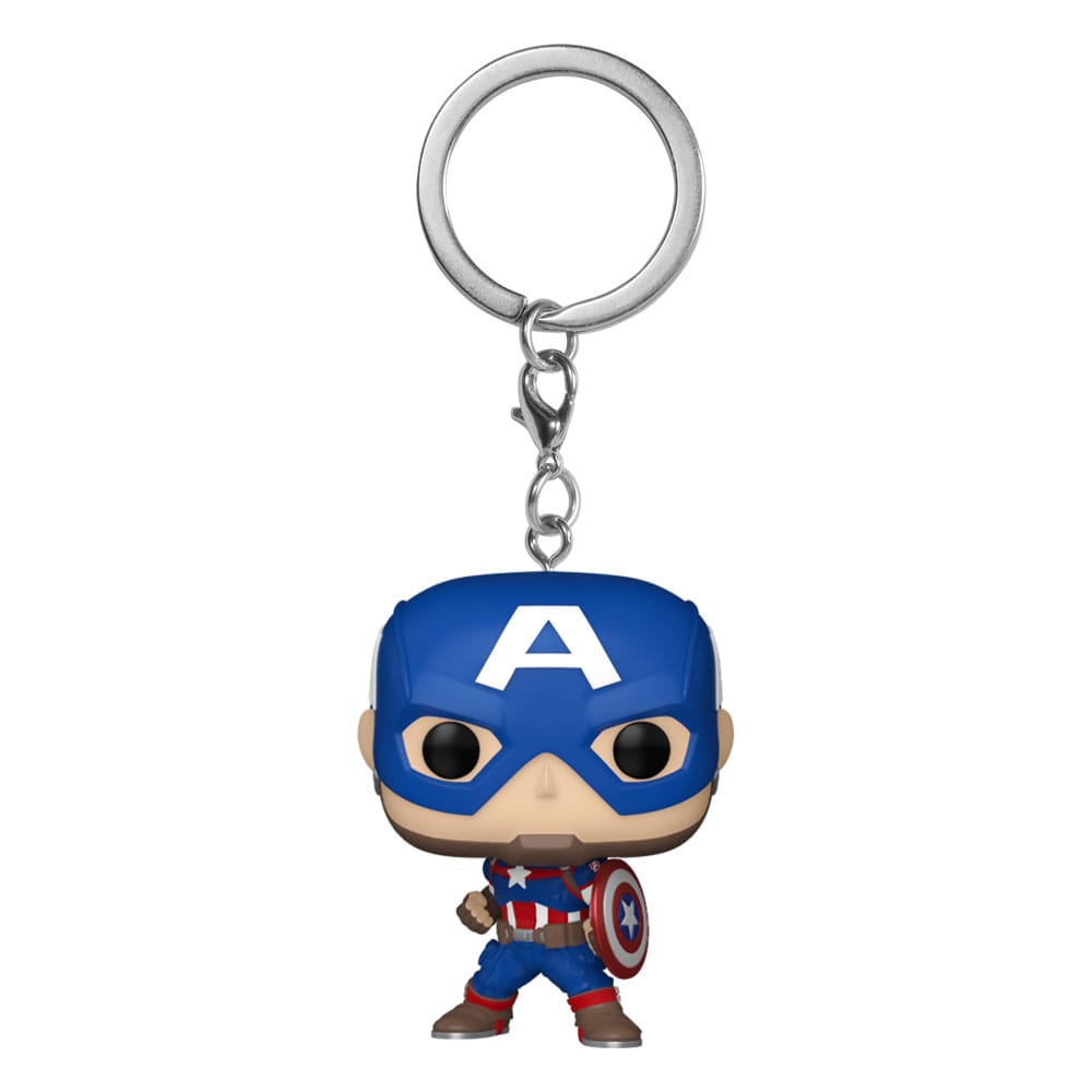 Funko Captain America Marvel POP Vinyl Keychains New Classics Display of 12 4 cm
