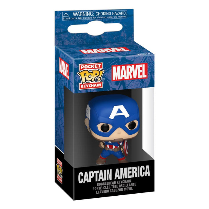 Funko Captain America Marvel POP Vinyl Keychains New Classics Display of 12 4 cm