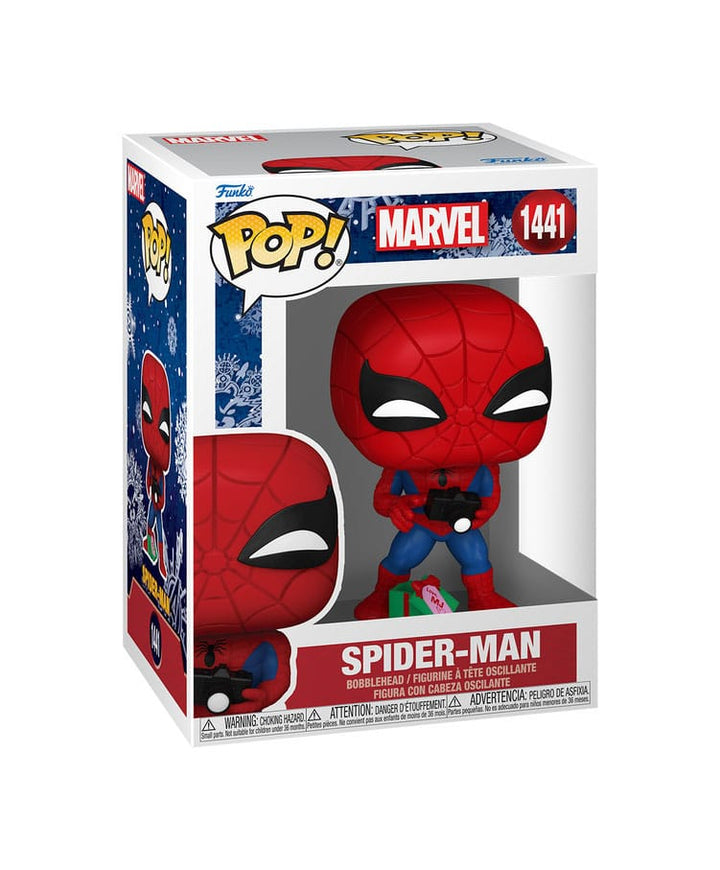 Spider-Man with Open Gift Marvel Holiday Funko POP! Vinyl Figure