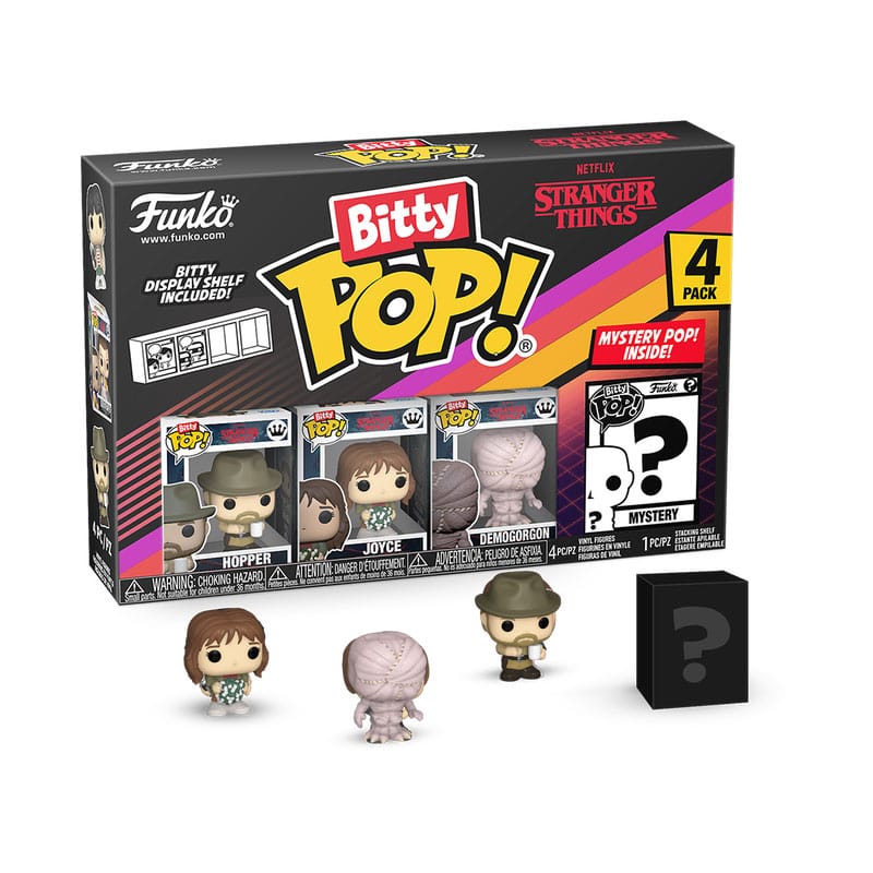 Hopper Stranger Things Bitty Funko POP! Vinyl Figure 4-Pack