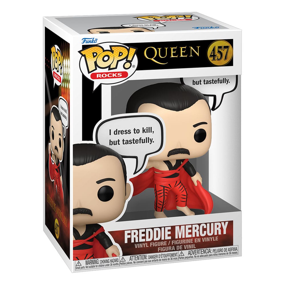 Funko Freddie Mercury Queen POP Rocks Vinyl Figure I Dress to Kill 9 cm