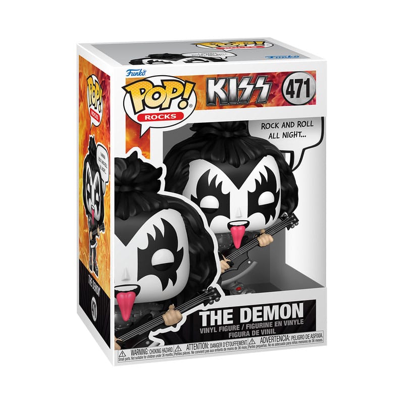 Demon (Rock and Roll  All Night) Sayings KISS Funko POP! Vinyl Figure