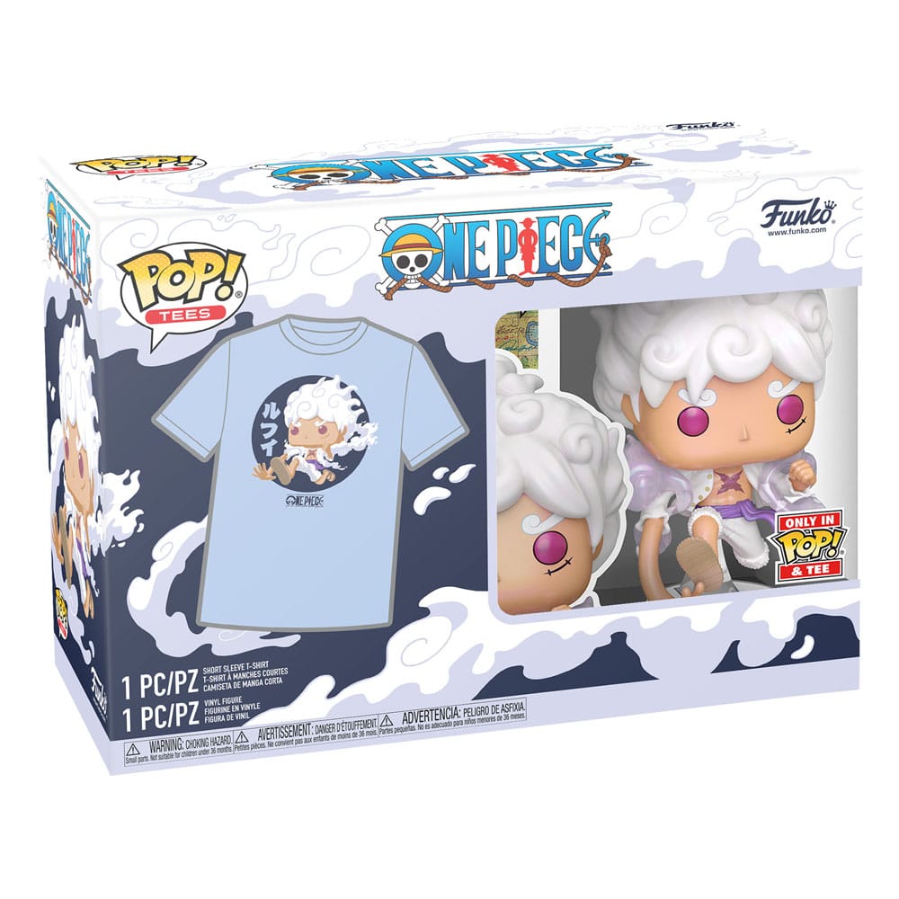 One Piece Luffy Fifth Gear One Piece POP and Tee Box Size M