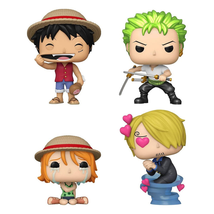 Monkey D. Luffy Roronoa Zoro Nami Sanji One Piece Funko POP! Animation Vinyl Figure