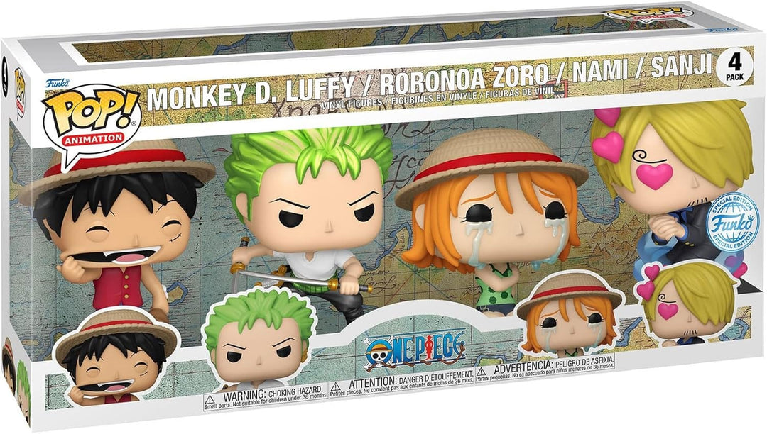 Monkey D. Luffy Roronoa Zoro Nami Sanji One Piece Funko POP! Animation Vinyl Figure