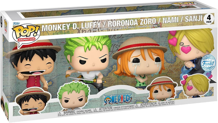 Monkey D. Luffy Roronoa Zoro Nami Sanji One Piece Funko POP! Animation Vinyl Figure