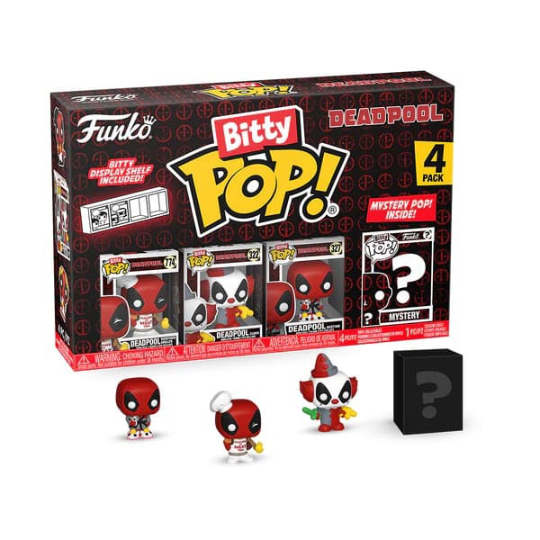 Funko Deadpool Bitty POP! Vinyl Figure 4 Pack BBQ Master 2,5 cm