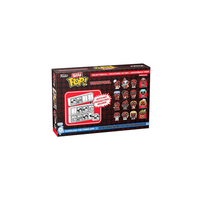 Funko Deadpool Bitty POP! Vinyl Figure 4 Pack BBQ Master 2,5 cm, side angle