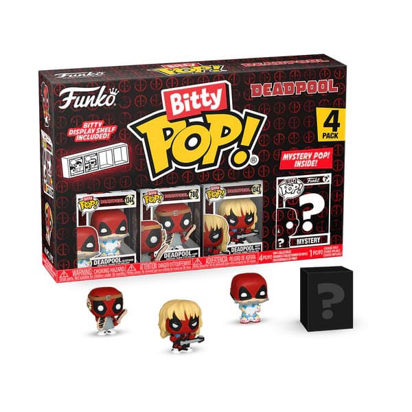 Funko Deadpool Bitty POP! Vinyl Figure 4 Pack Sleepover 2,5 cm collectible from Marvel