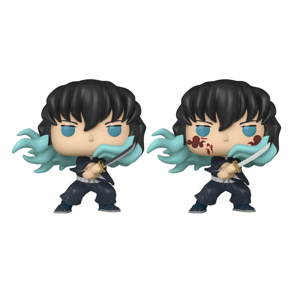 Funko Muichiro Demon Slayer POP! Animation Vinyl Figure Attack with Chase 9 cm Assortment 6 Pack