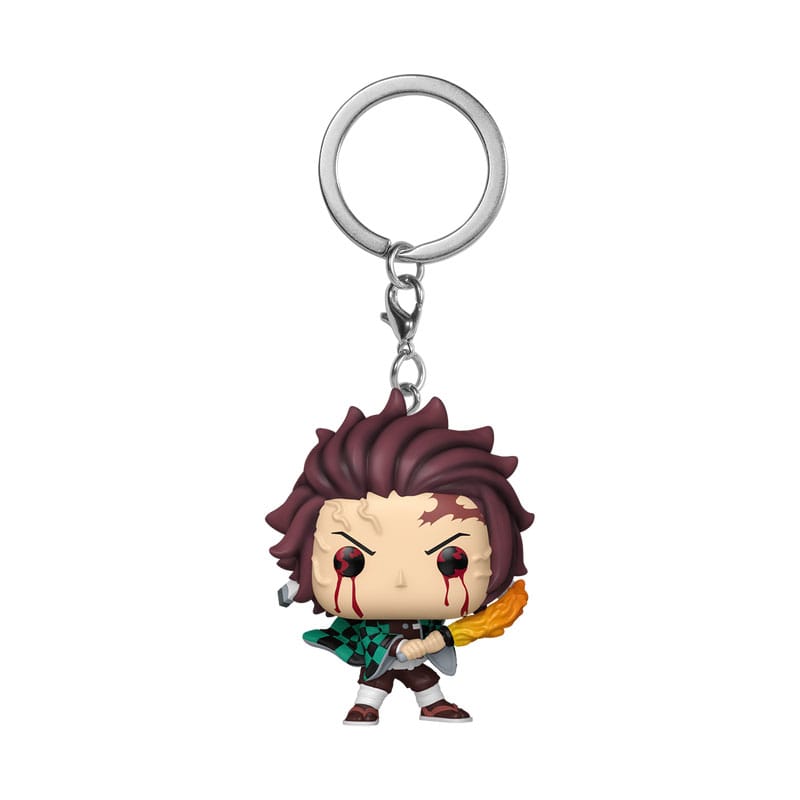 Funko Tanjiro Demon Slayer POP! Vinyl Keychain Sun Breathing Display 12 Pack 4 cm