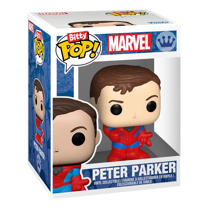 Funko Spider Man Peter Parker Miles Morales Gwen Stacy Bitty POP Series 1 Vinyl Figure 4 Pack
