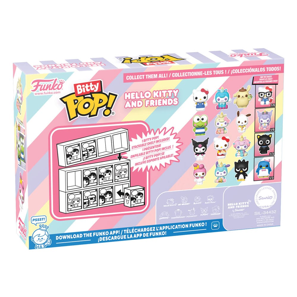 Funko Hello Kitty My Melody Pochacco Badtz Maru Bitty POP Series 1 Vinyl Figure 4 Pack