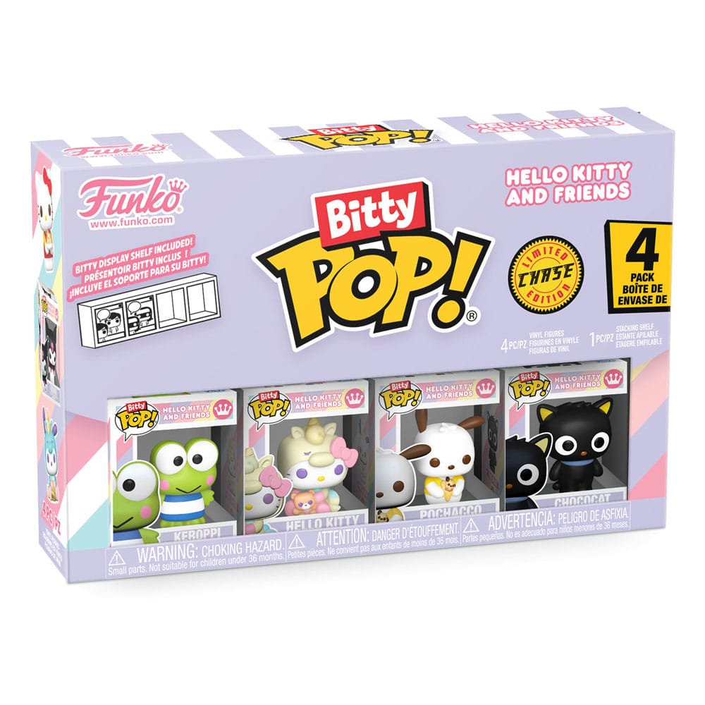 Funko Hello Kitty My Melody Pochacco Badtz Maru Bitty POP Series 2 Vinyl Figure 4 Pack