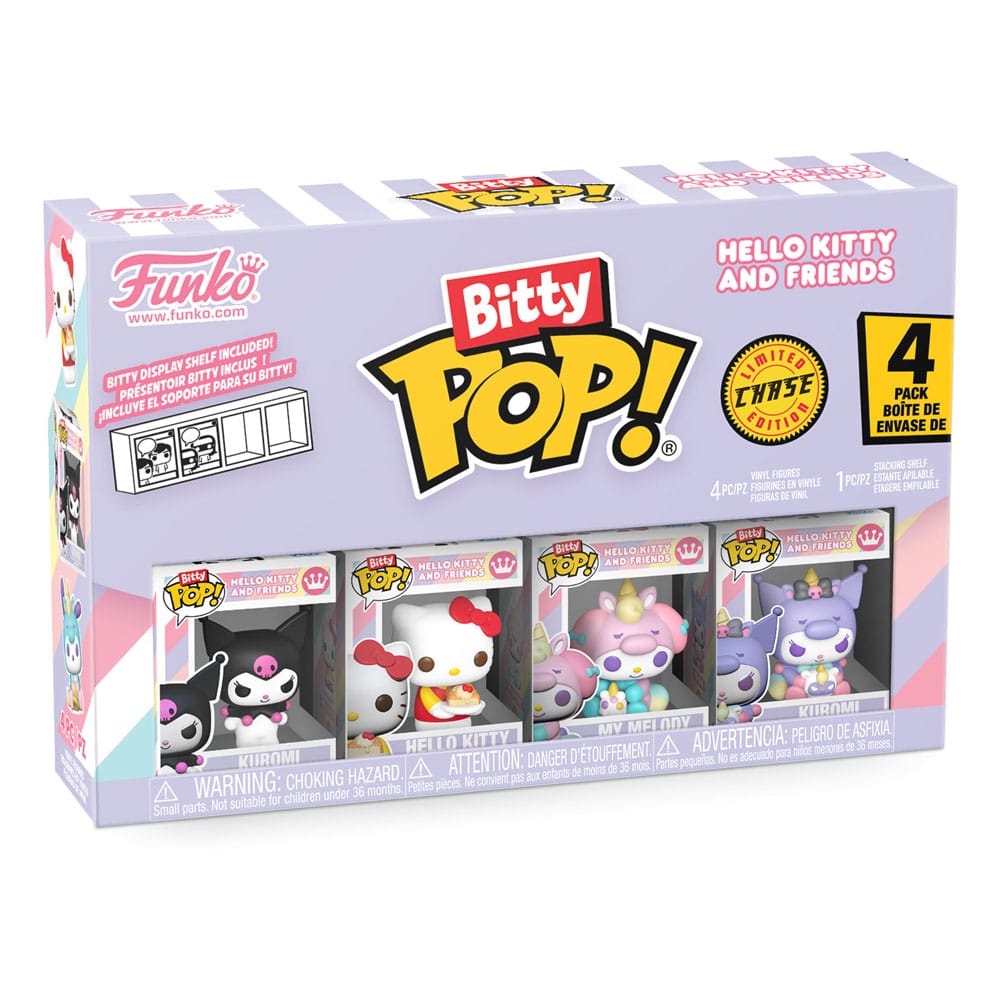 Funko Kuromi Hello Kitty My Melody Bitty POP Series 3 Vinyl Figure 4 Pack