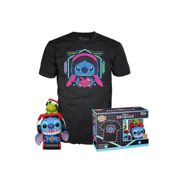 Stitch with Frog Lilo and Stitch Funko POP! Tee Box