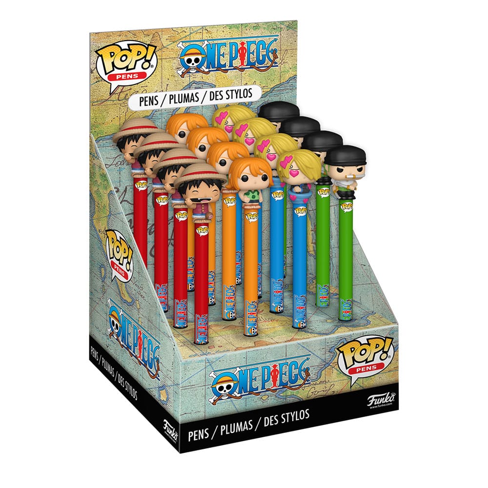 One Piece Pens with Toppers Display One Piece POP Homewares Set of 16
