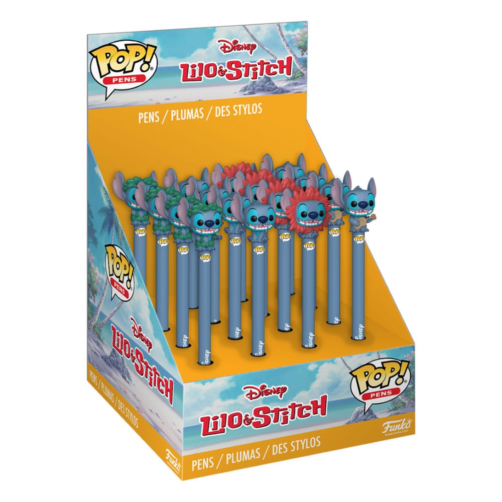 Lilo and Stitch Pens with Toppers Display Lilo and Stitch POP Homewares Set of 16