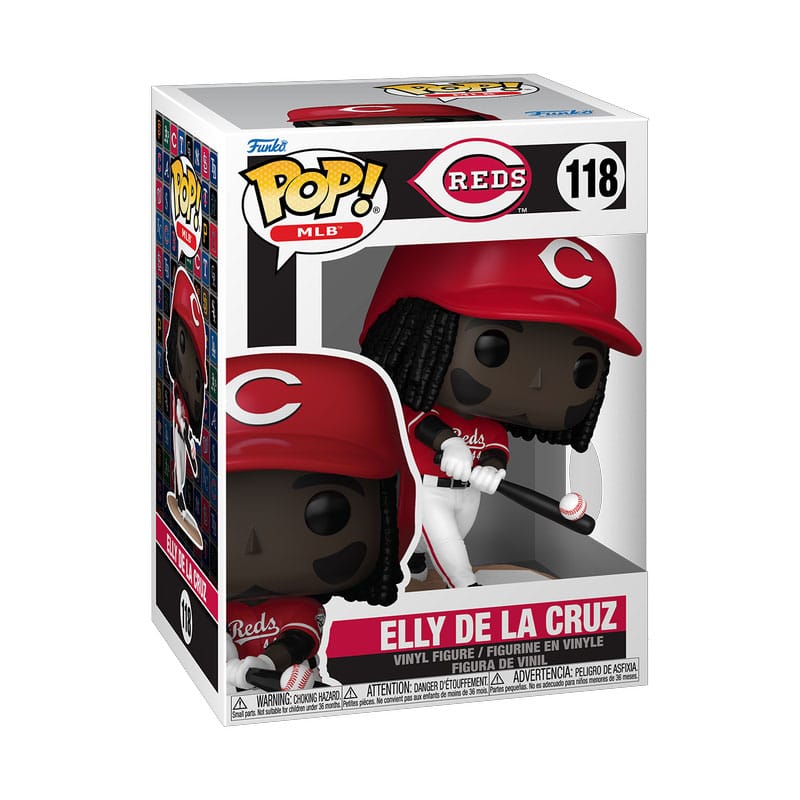 MLB Elly De La Cruz Reds POP Vinyl Figure 9 cm