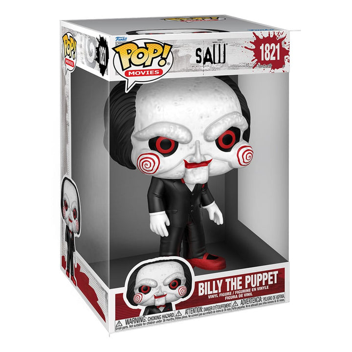 Funko Billy the Puppet Saw Super Sized Jumbo POP Movies Vinyl Figure 25 cm