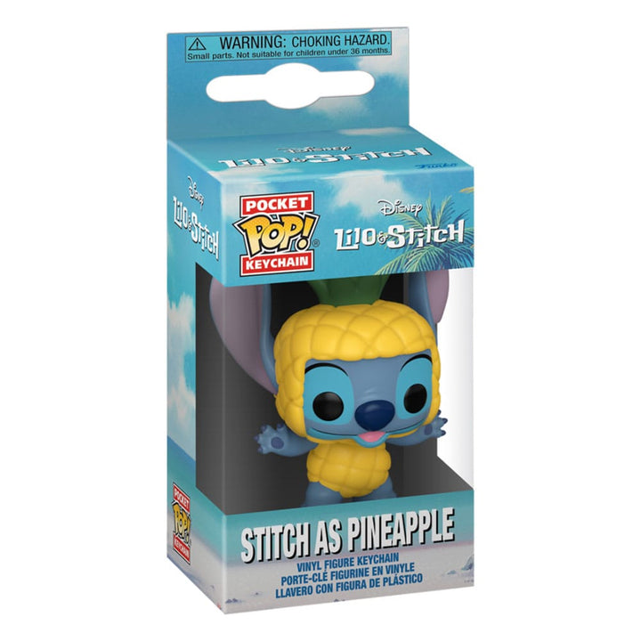 Stitch as Pineapple Display Lilo and Stitch Pocket POP! Vinyl Keychains (12-Pack)