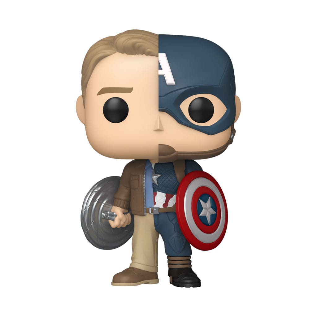 Steve Rogers x Captain America Marvel Funko POP! Split Vinyl Figure