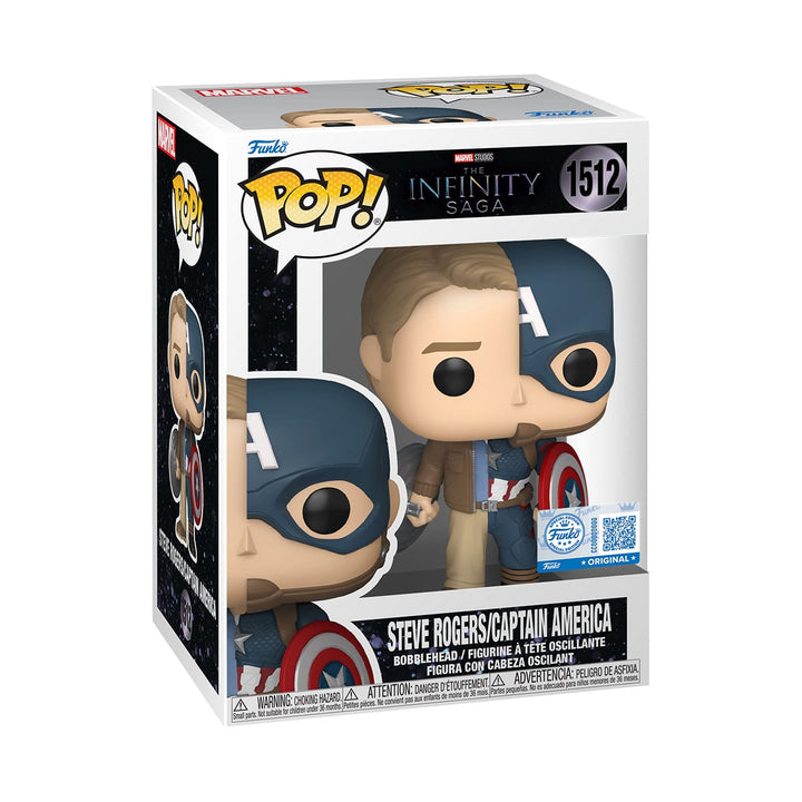 Steve Rogers x Captain America Marvel Funko POP! Split Vinyl Figure