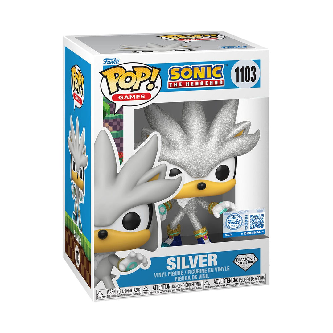 Silver The Hedgehog (FL) Sega Sonic The Hedgehog Funko POP! Games Vinyl Figure