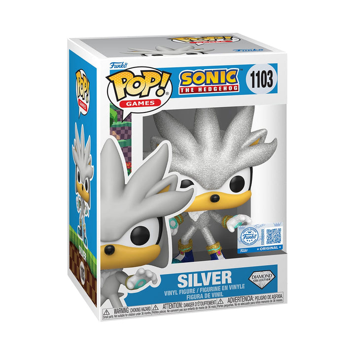 Silver The Hedgehog (FL) Sega Sonic The Hedgehog Funko POP! Games Vinyl Figure