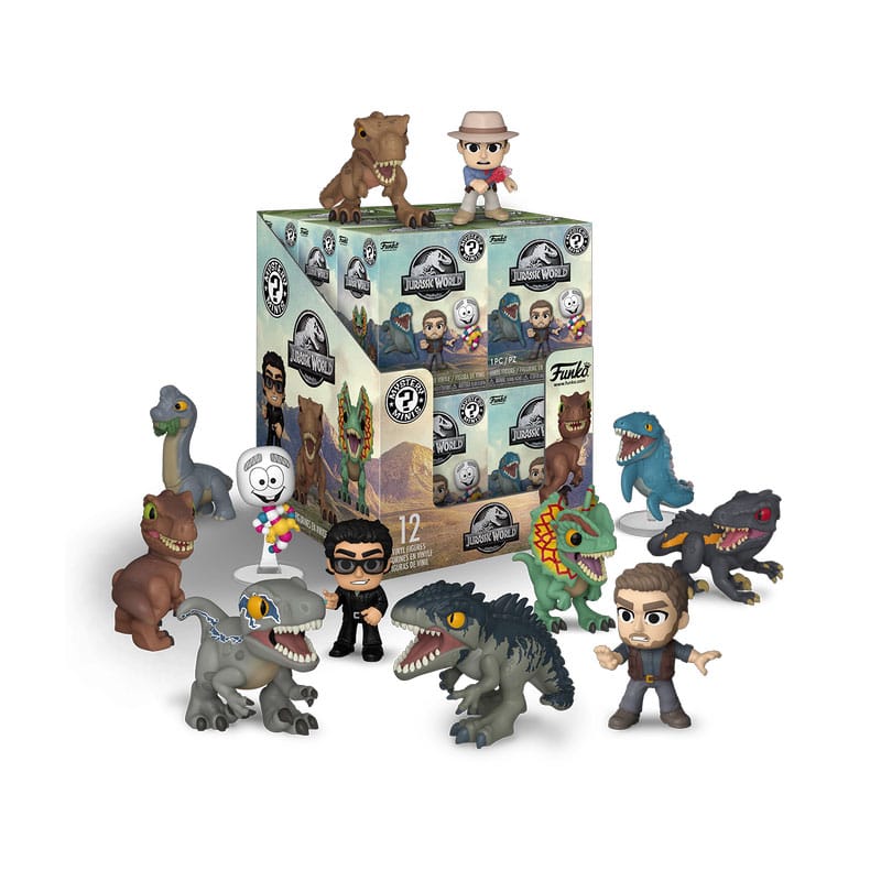 Jurassic World Mini Figures P and W Display Box of 12 5 cm