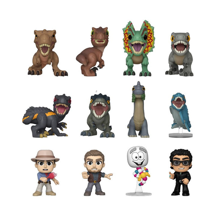 Jurassic World Mini Figures P and W Display Box of 12 5 cm