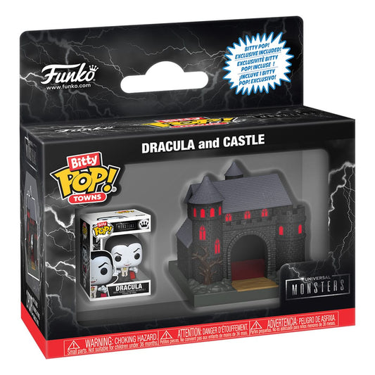 Funko Universal Monsters Bitty POP Towns Vinyl Figure Dracula With Castle