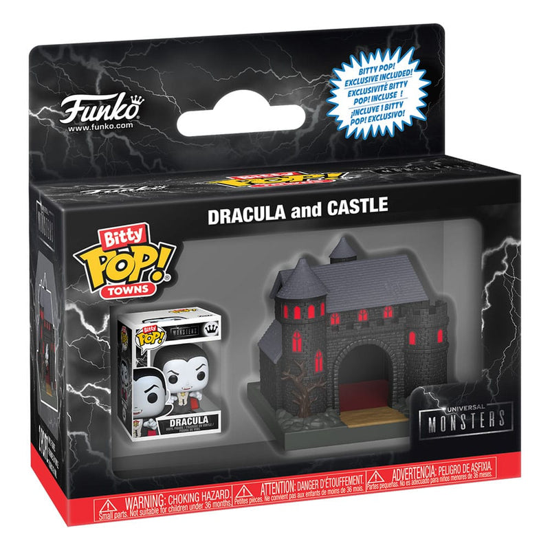Funko Universal Monsters Bitty POP Towns Vinyl Figure Dracula With Castle