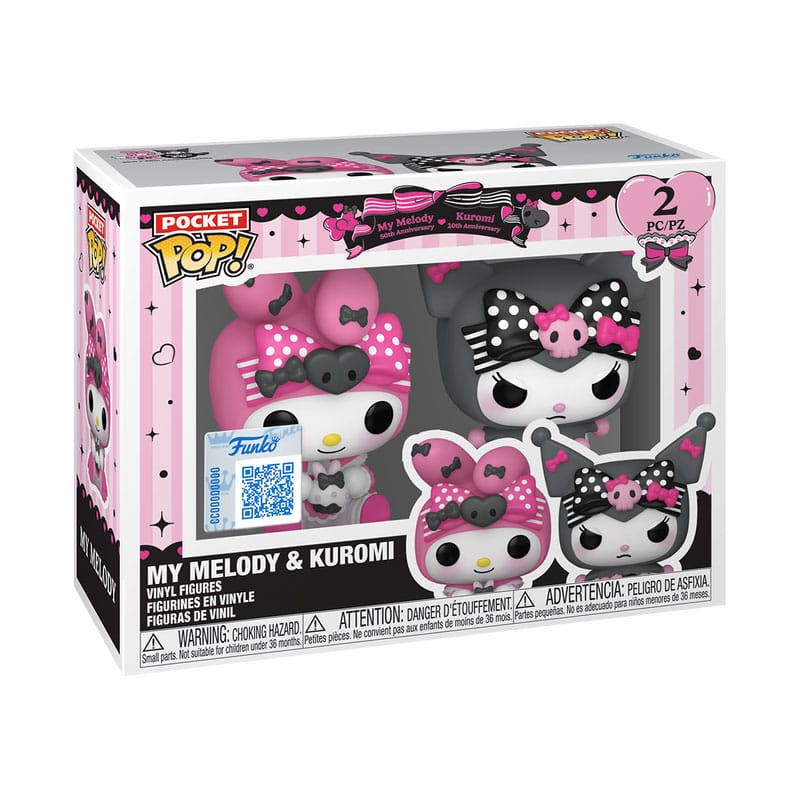 My Melody and Kuromi Hello Kitty Funko POP! Vinyl Keychain
