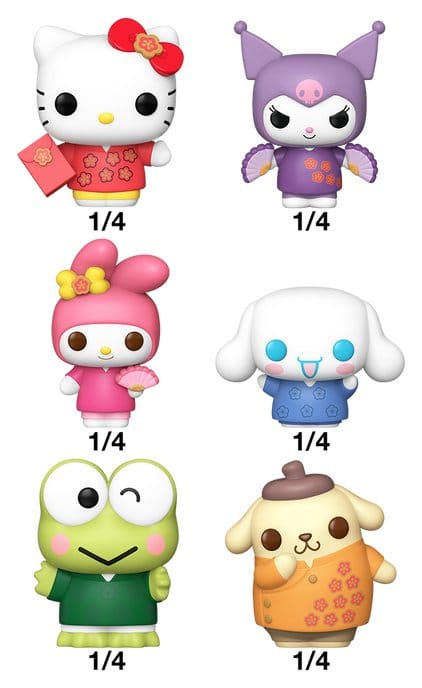 Hello Kitty and Friends Lunar New Year Funko Bitty Pop! Mini Figure Blind Box
