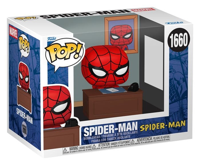 Spider-Man with Desk Marvel Meme Funko Pop! Premium Vinyl Figure