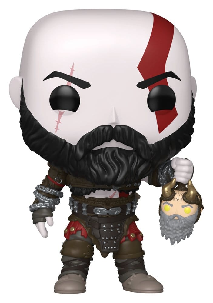 Kratos with Mimir's Head God of War Ragnarök Funko Pop! Vinyl Figure