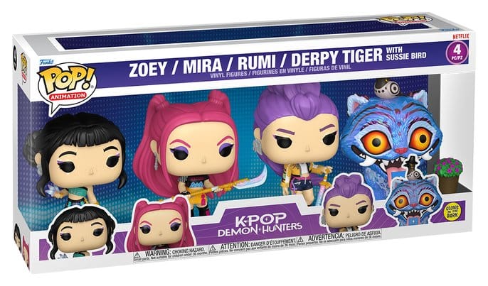 Huntr/x KPop Demon Hunters Funko Pop! Vinyl Figure 4 Pack alternate view 2