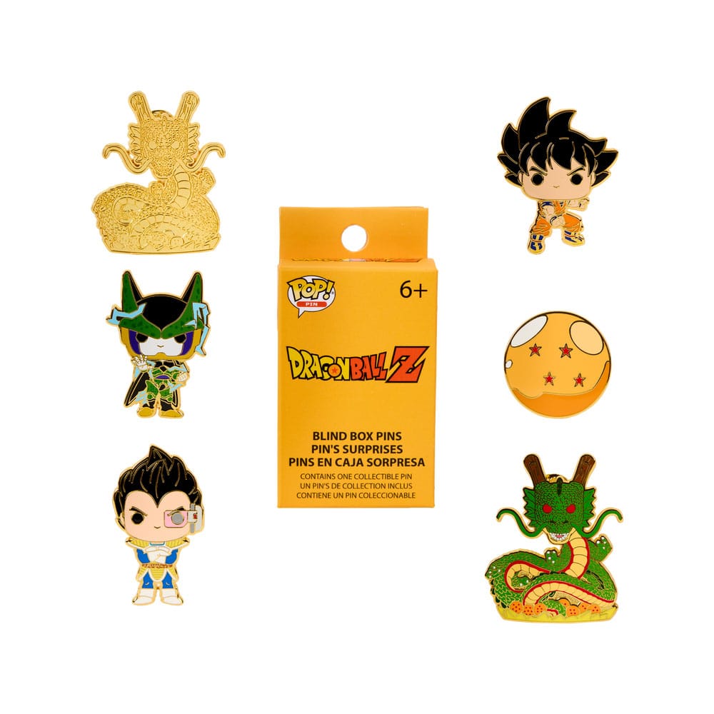 Dragon Ball Z Characters Dragon Ball Z Loungefly Enamel Pins Blind Box Display Set of 12