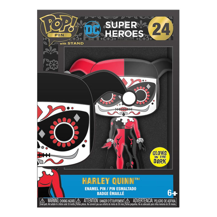 Harley Quinn (Glow in the Dark) DC Comics DOTD Funko POP! Enamel Pin