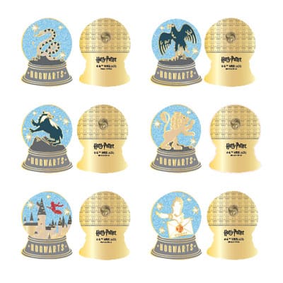 Harry Potter Snowglobes Harry Potter Loungefly Enamel Pins Blind Box Display Set of 12