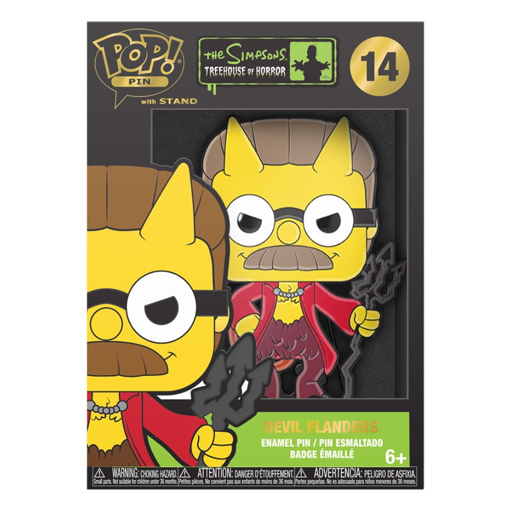 Simpsons Horror Loungefly POP! Enamel Pin Devil Flanders