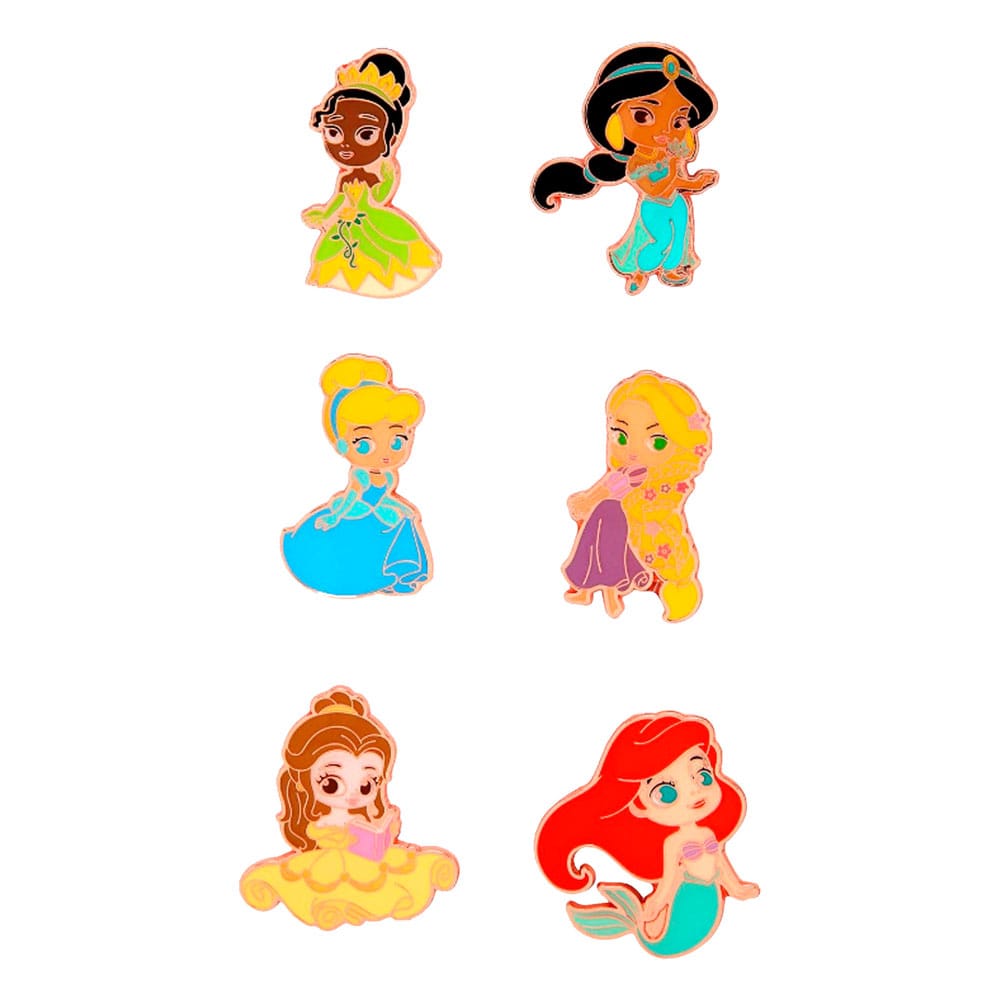 Disney Princess Chibi Loungefly POP Enamel Pins Assortment 4 cm Set of 12
